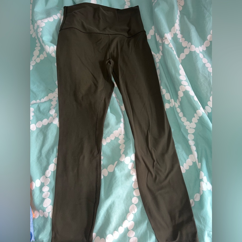 Army green lululemon align 25 inch
